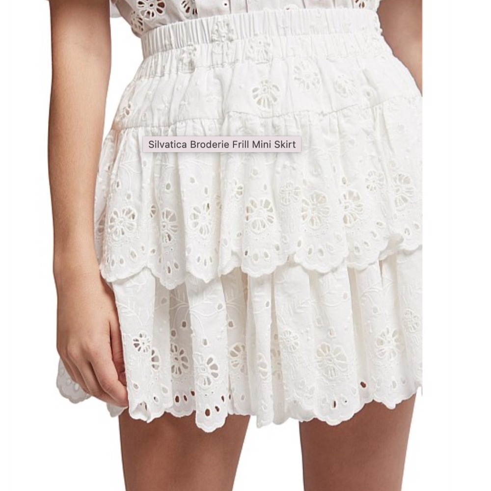 Aje Silvatica Broderie Frill Skirt size 10 BNWT - Picture 2 of 4
